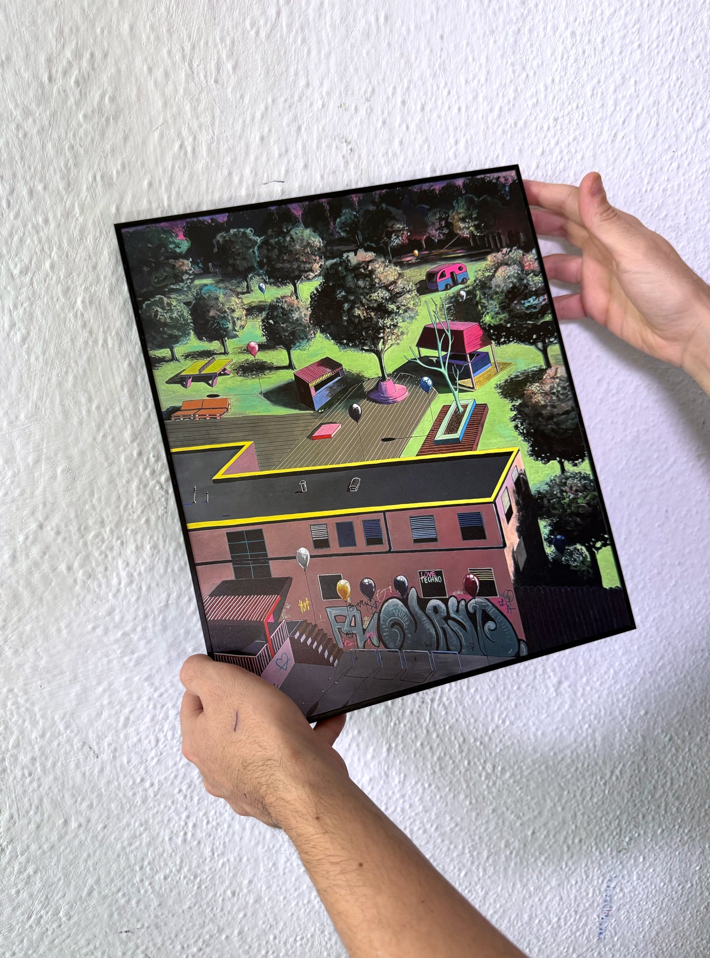 About Blank Print Framed