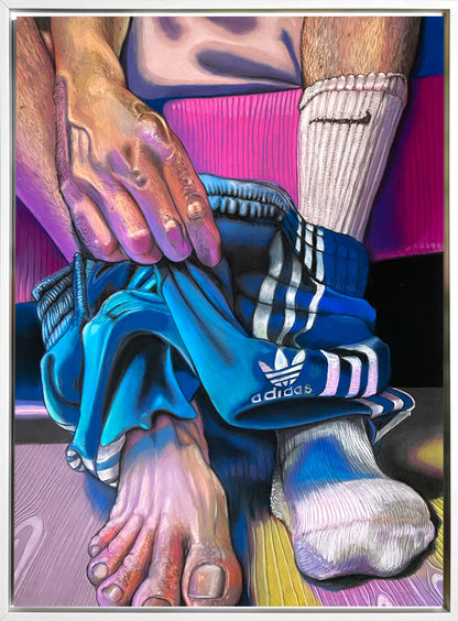 The Missing Sock, framed print