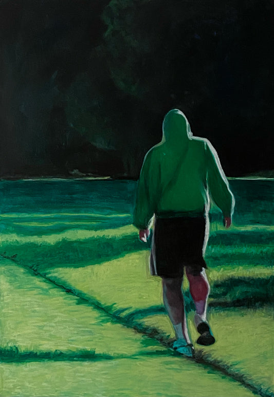 The Path by Greif Lazic, oil and acrylic on canvas, from the series "RAW"