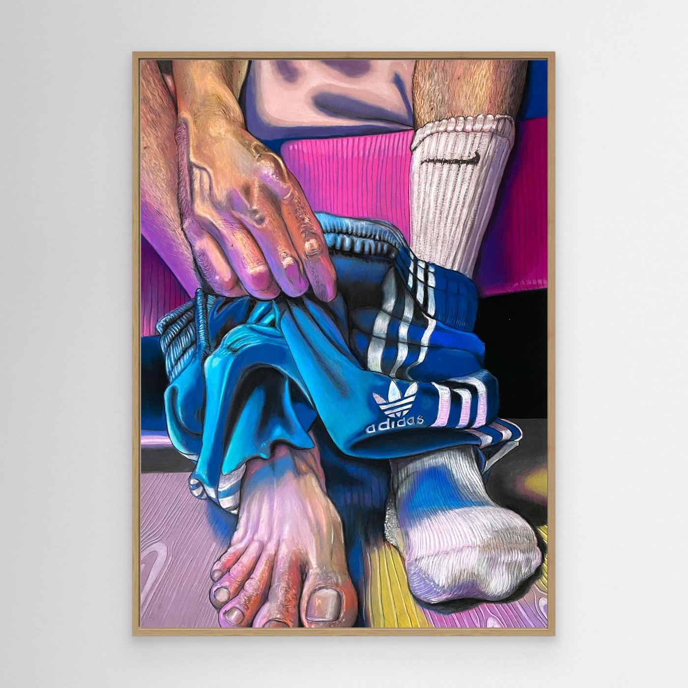 The Missing Sock, framed print