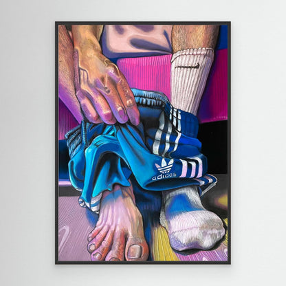 The Missing Sock, framed print